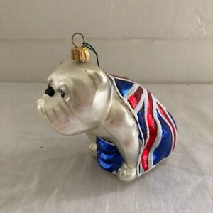 James Bond British Bulldog Xmas Ornament